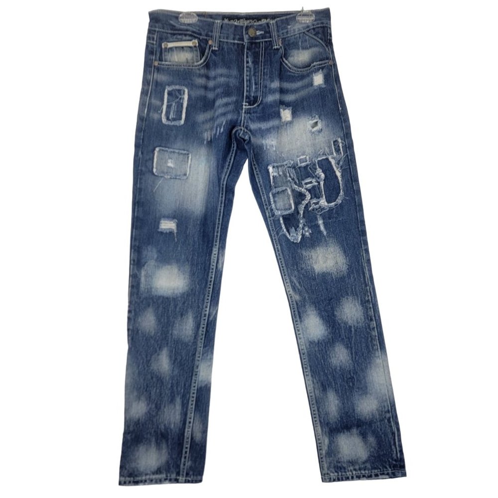 The Heritage America Distressed Straight Men's W32 L33 Jeans